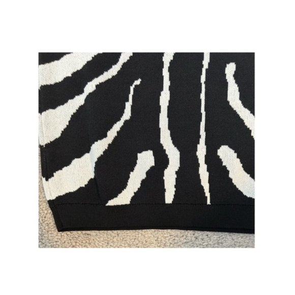 Bar III Zebra Print Sweater Top - Picture 6 of 6